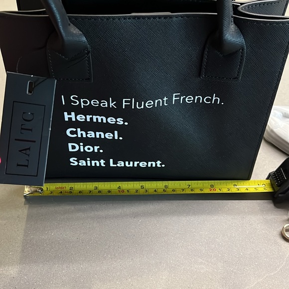 LA Trading Co small black tote. Vegan leather. - Picture 4 of 6